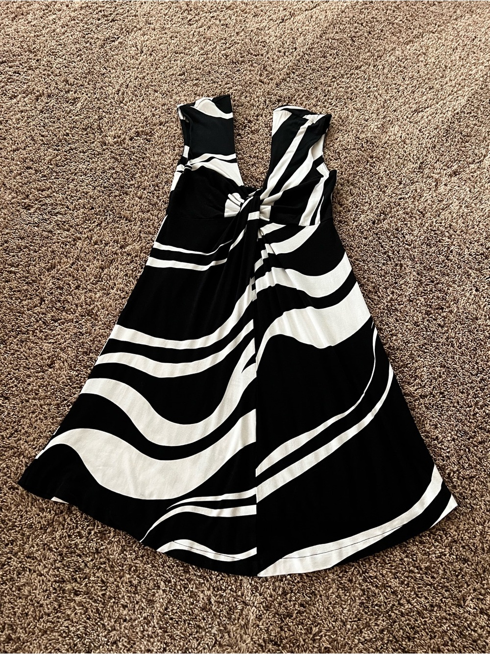 Women's Express Black & White Striped Dress